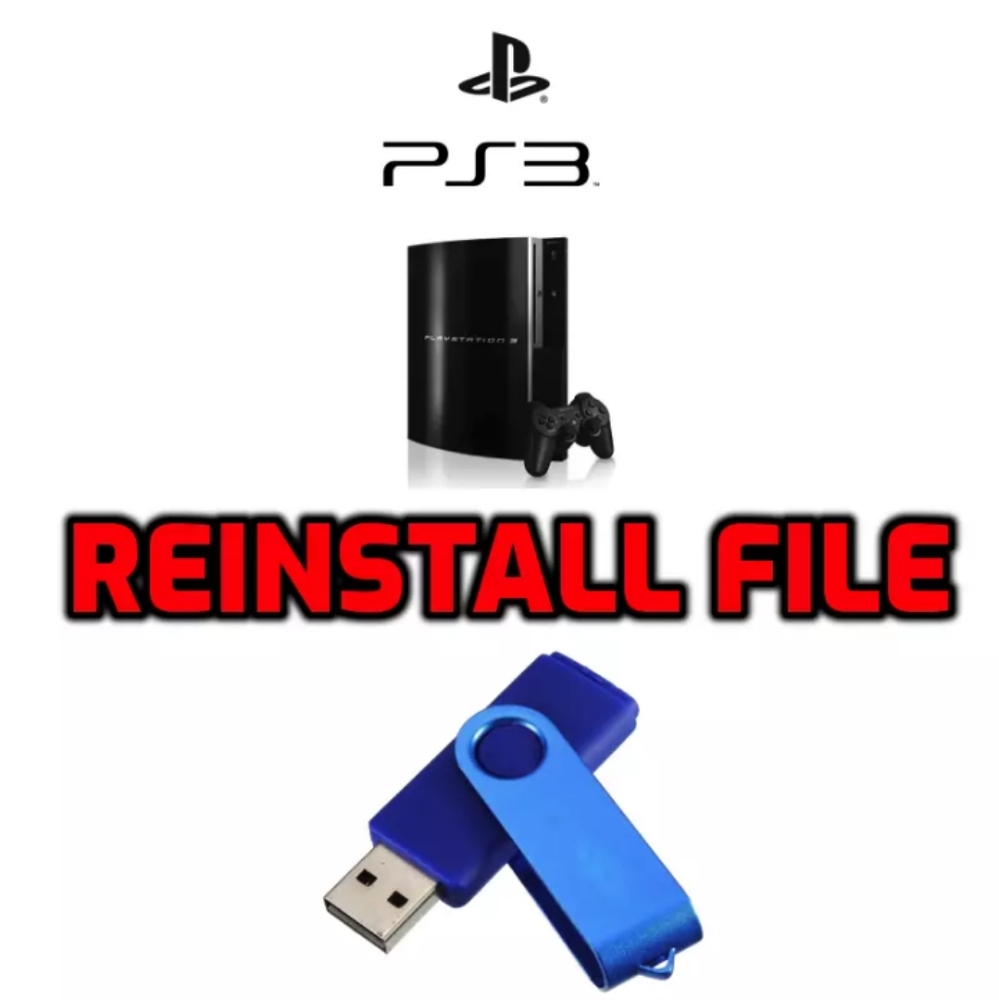 Sony PS3  Reinstall USB File Format Drive PlayStation 3